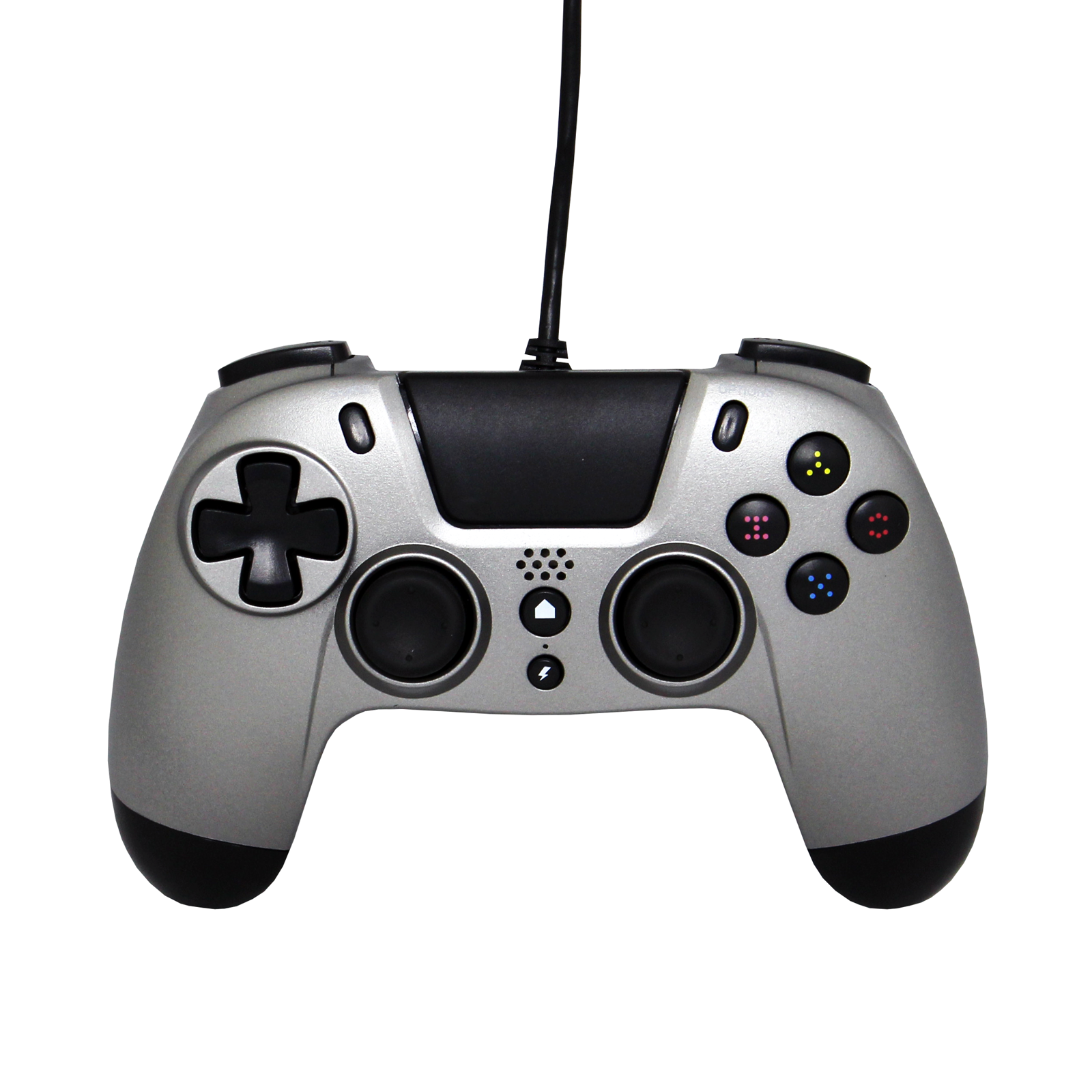 Gioteck - Manette filaire premium avec port mini-jack VX4 Gris Titane pour PS4 et PC - flash vidéo