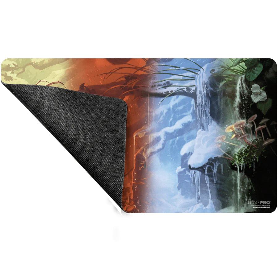 Ultra Pro - Magic: The Gathering - Bloomburrow - Tapis de jeu Terres de saison : Forêt (60 x 34 cm) - flash vidéo