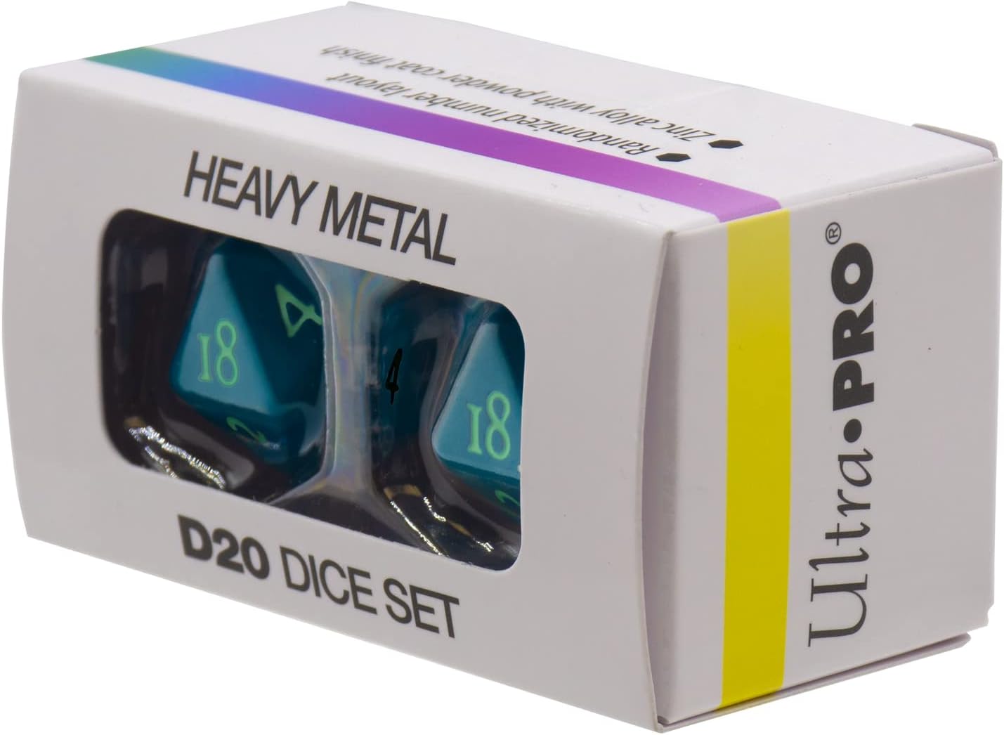 Ultra Pro - Vivid Heavy Metal D20 : Sarcelle - flash vidéo