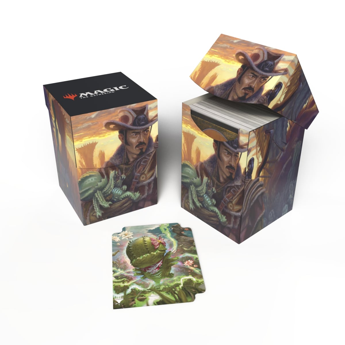 Ultra Pro - Magic: The Gathering - Outlaws of Thunder Junction - 100+ Deck Box Yuma, fier protecteur - flash vidéo