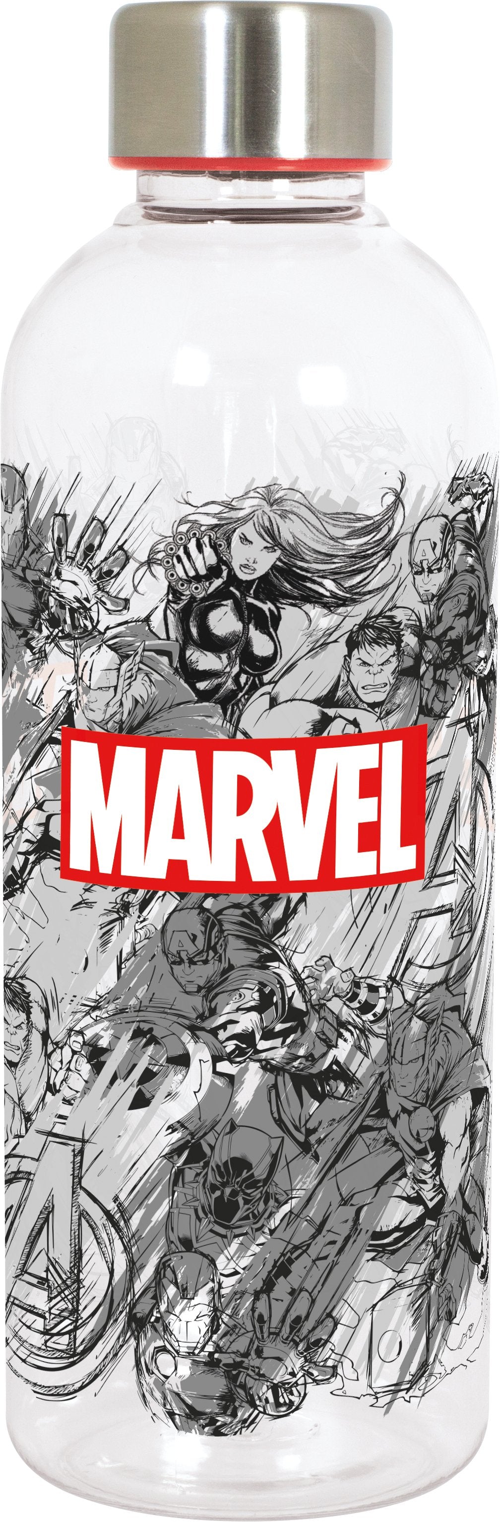 Marvel - Bouteille d'eau Hydro Marvel Patern (PP) - 850ml - flash vidéo