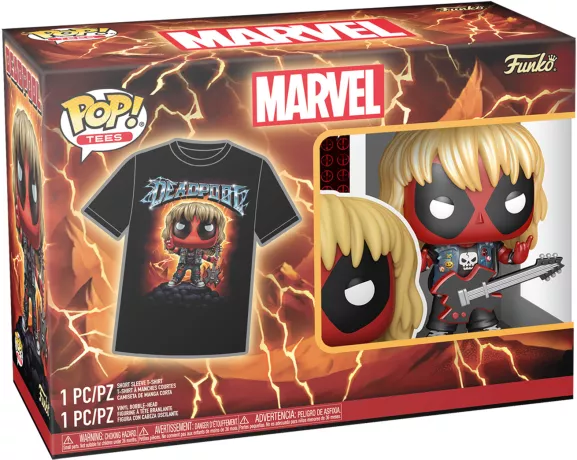 Funko Pop! & Tee: Marvel - Deadpool - Heavy Metal - L - flash vidéo