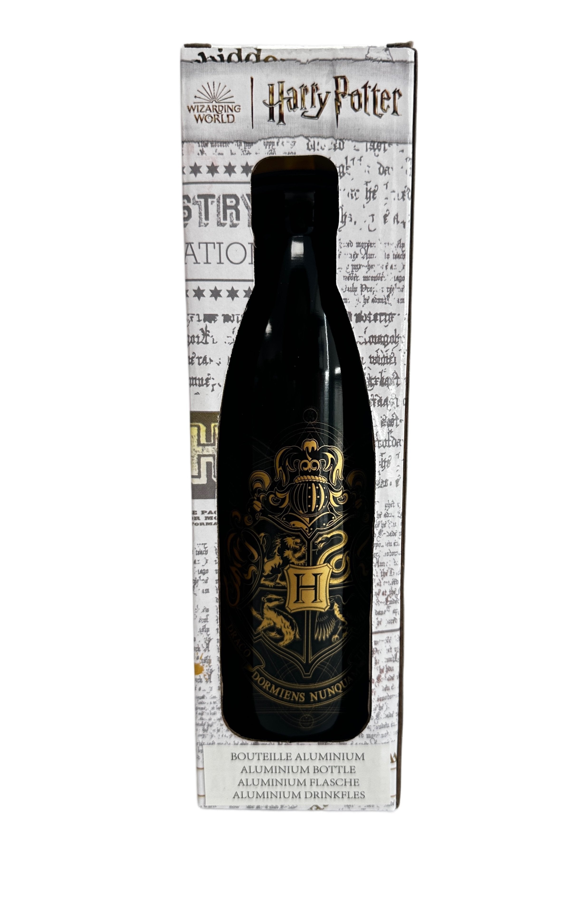 Harry Potter - Bouteille d'eau en métal Blason de Poudlard 600ml - flash vidéo