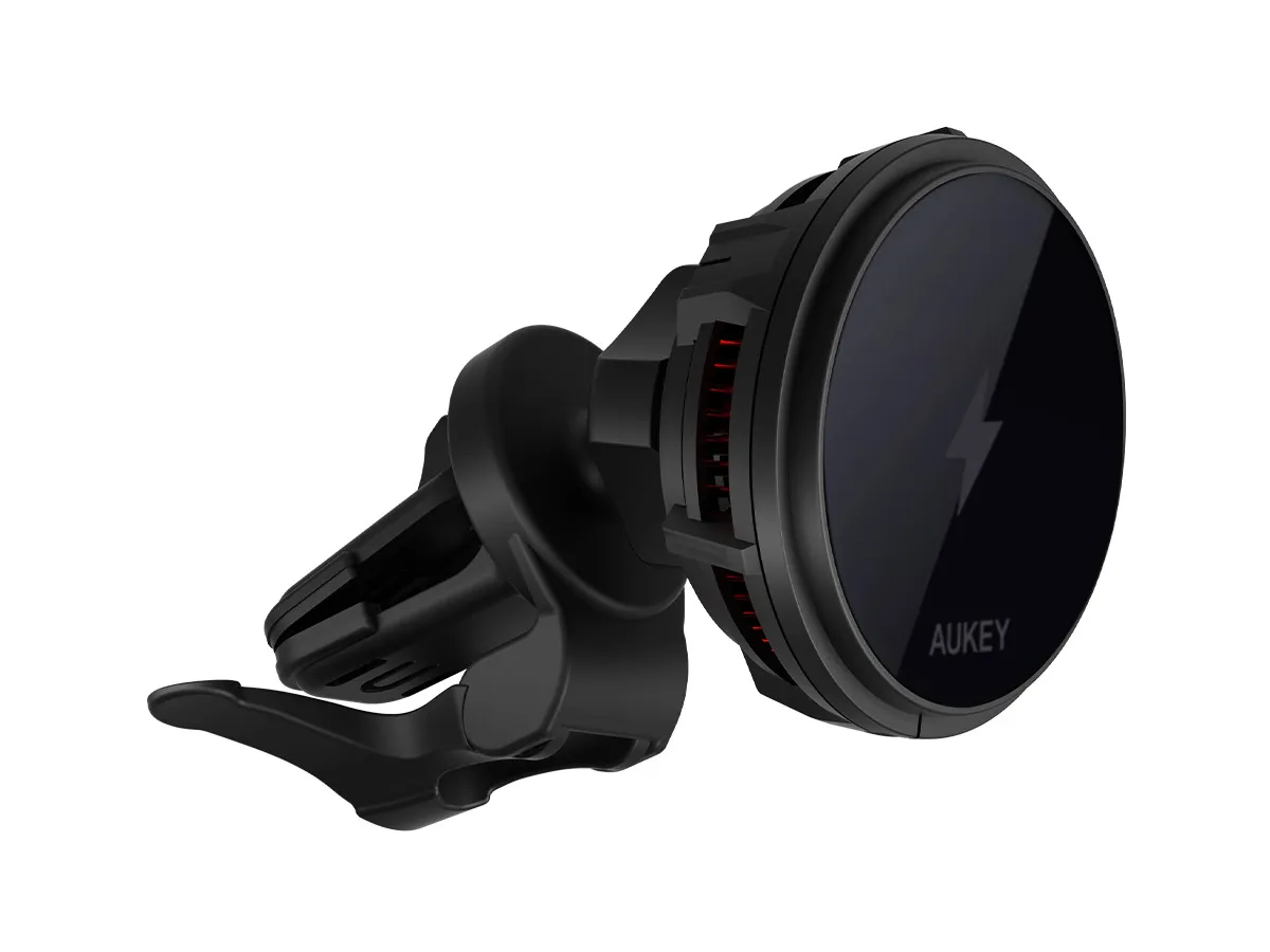 Aukey - Chargeur magnétique 15W sans fil MagLink Freeze Support de téléphone Qi2 - flash vidéo