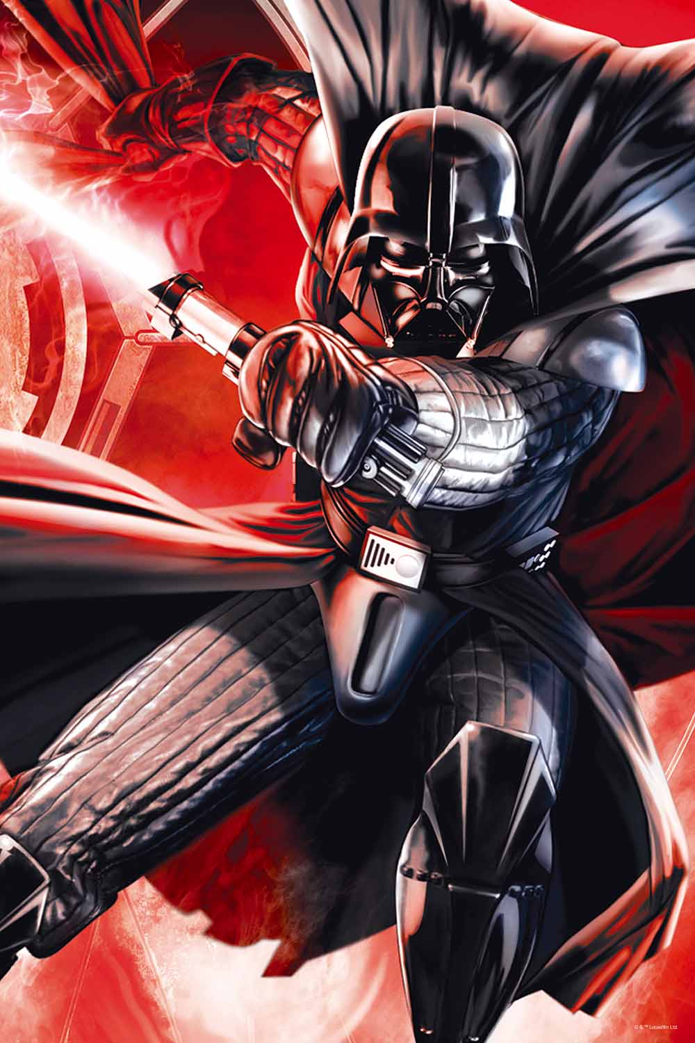 Star Wars - Puzzle lenticulaire Darth Vader avec boîte en métal 3D 300 pcs 46x31 cm - flash vidéo