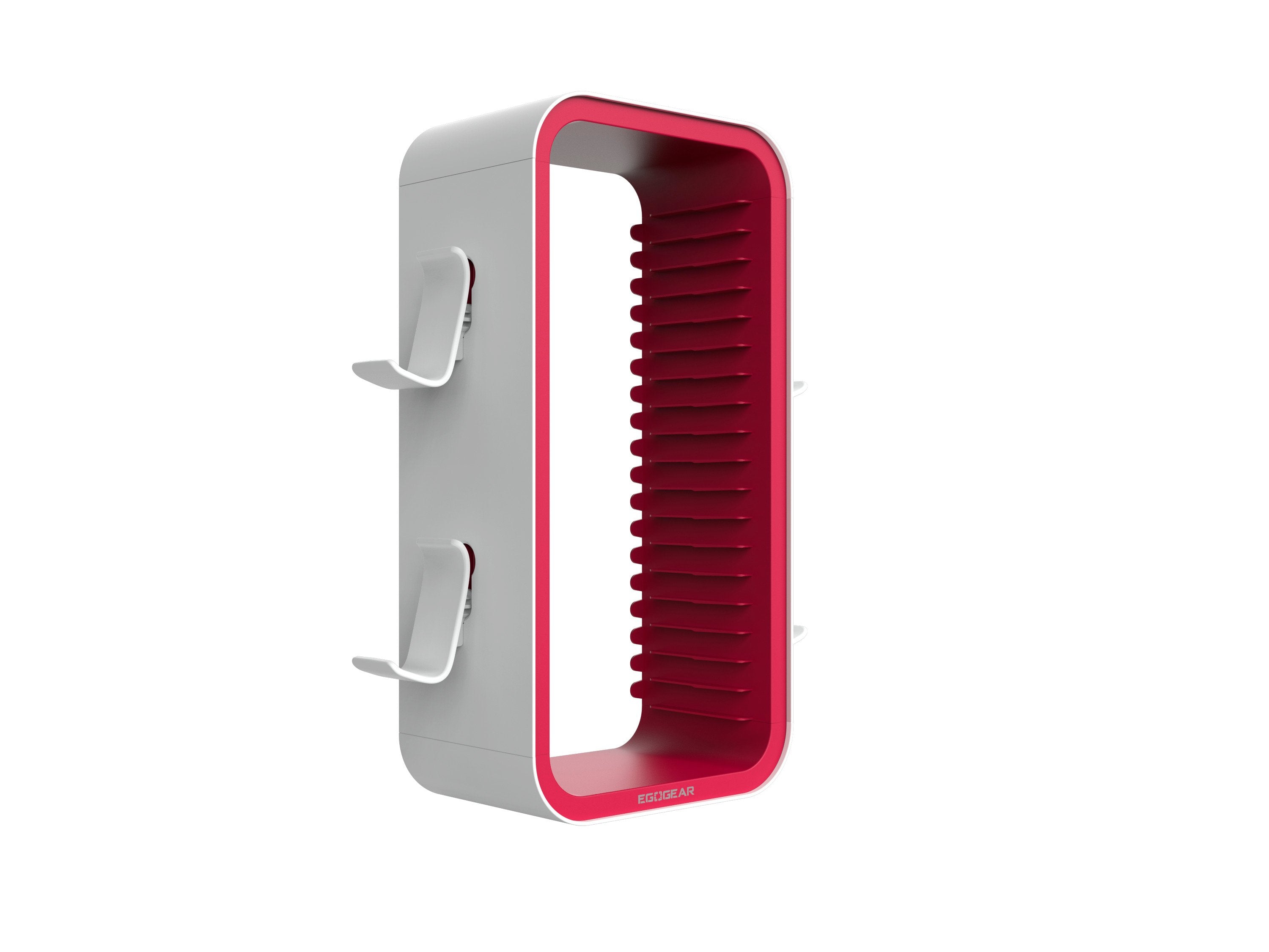 EgoGear - SSR10 - Station d'accueil rouge et blanche pour manette et présentoir de jeu pour Nintendo Switch, Switch OLED, PS4, PS5, Xbox One et Xbox Series X|S - flash vidéo