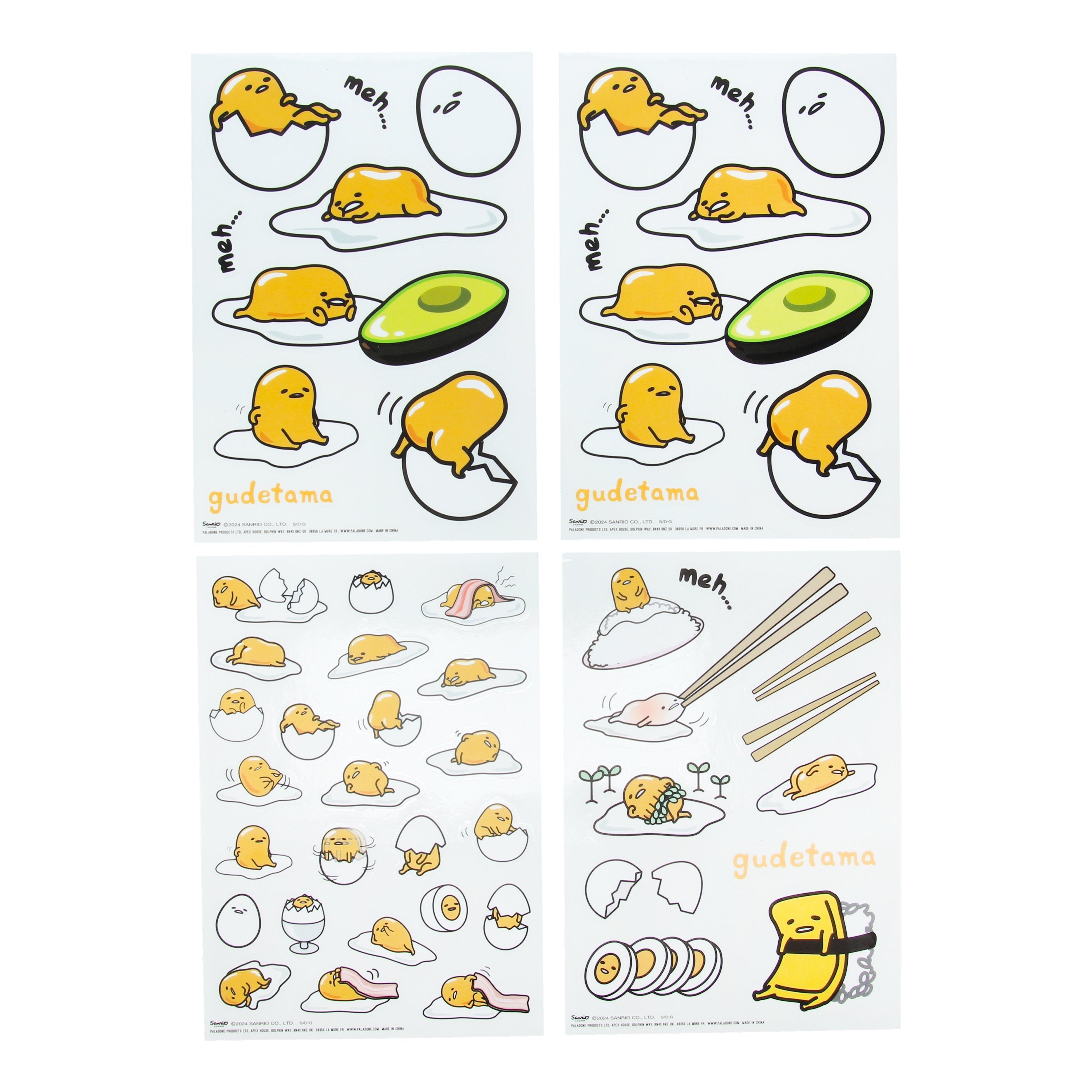 Gudetama - Set de Stickers Gadget - flash vidéo