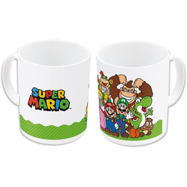 Stor Young Adult - Nintendo - Mug Céramique en Boîte Cadeau - Mario et ses amis - 325 ML - flash vidéo