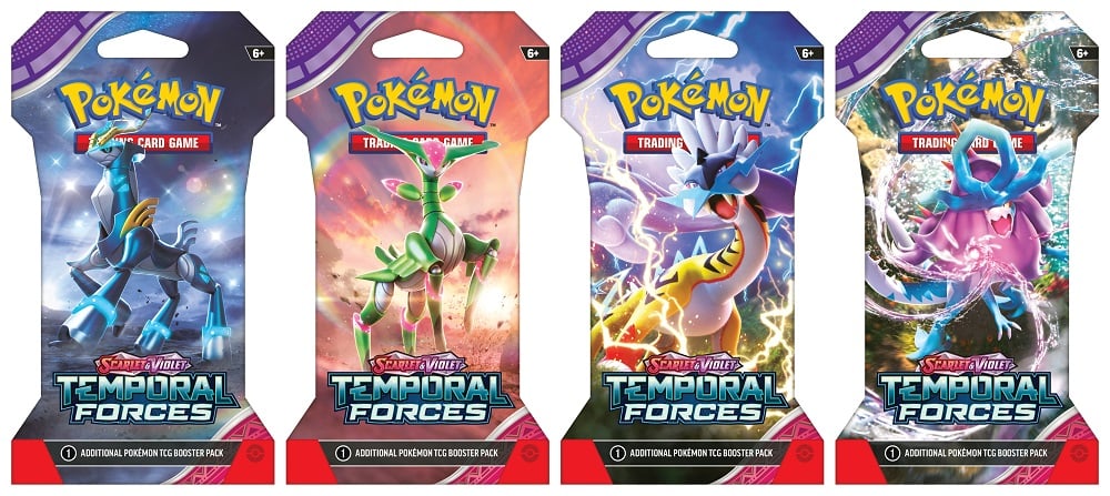 Pokémon TCG - Scarlet & Violet - Temporal Forces Booster Blister Pack (1 Random Booster) - flash vidéo