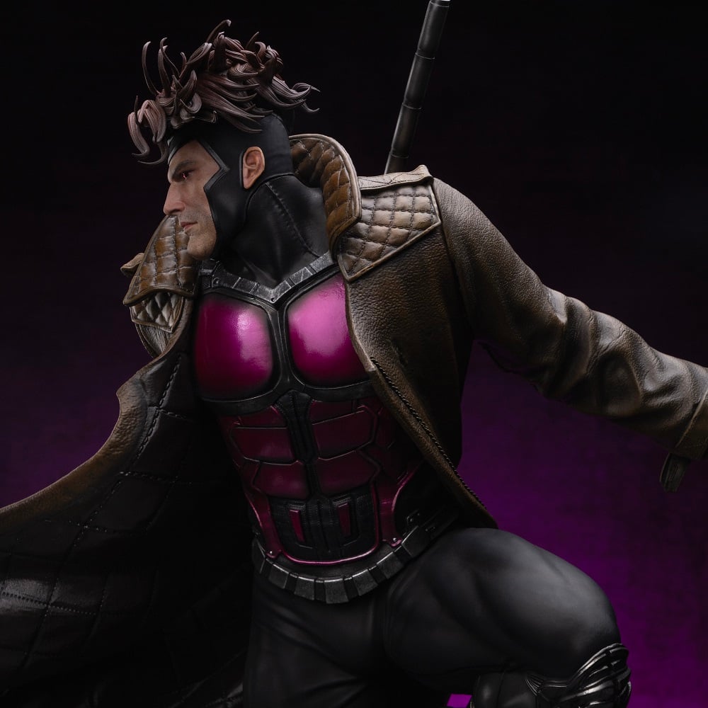 Iron Studios - Deluxe Legacy Replica 1/4 - Marvel - X-Men - Gambit Statue 70cm - flash vidéo