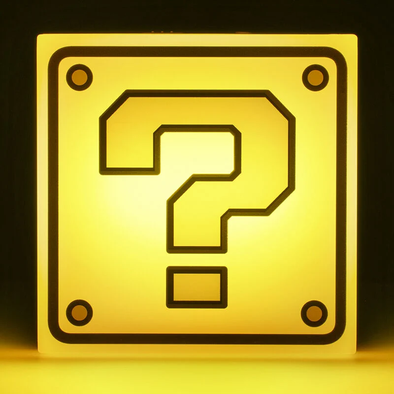 Nintendo - Super Mario - Lampe Bloc Question - flash vidéo