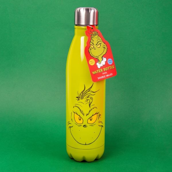 Le Grinch - Bouteille d'eau en métal 500ml - flash vidéo