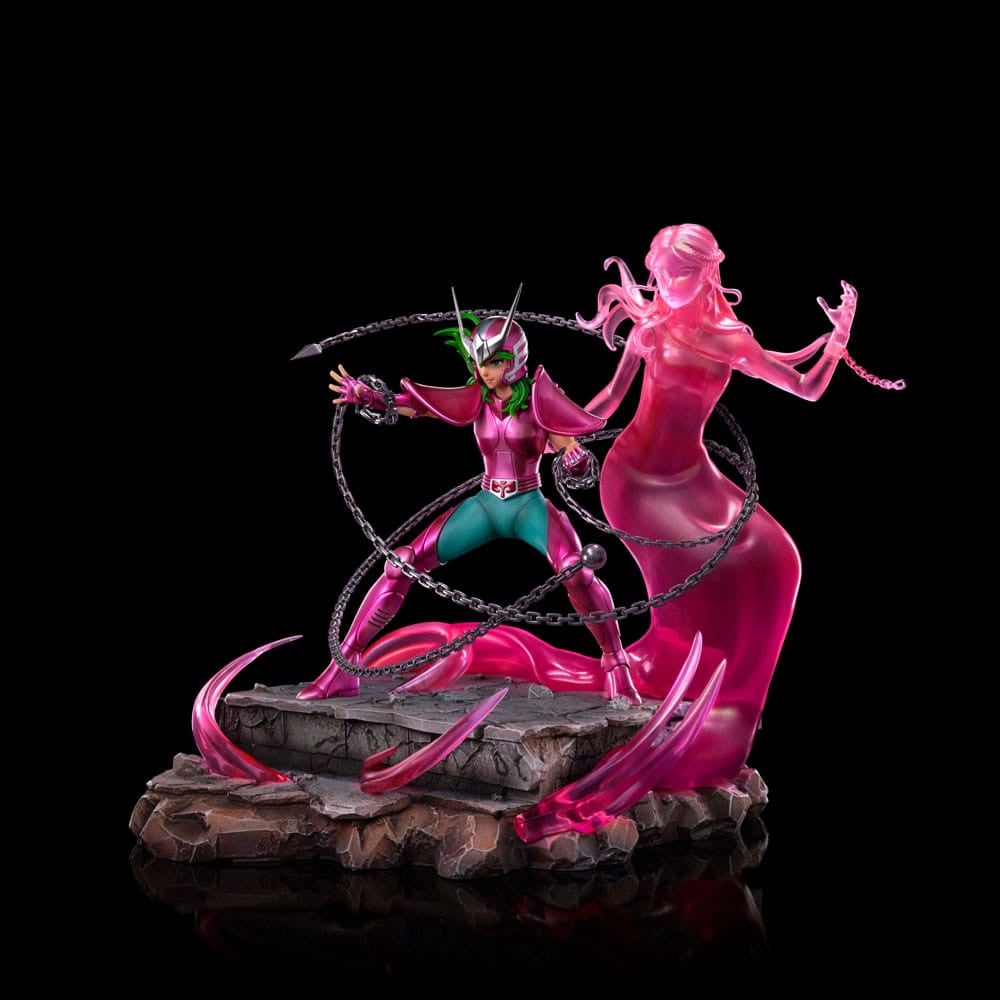 Iron Studios - Deluxe Art Scale 1/10 - Saint Seiya - Andromeda Shun Statue 23cm - flash vidéo