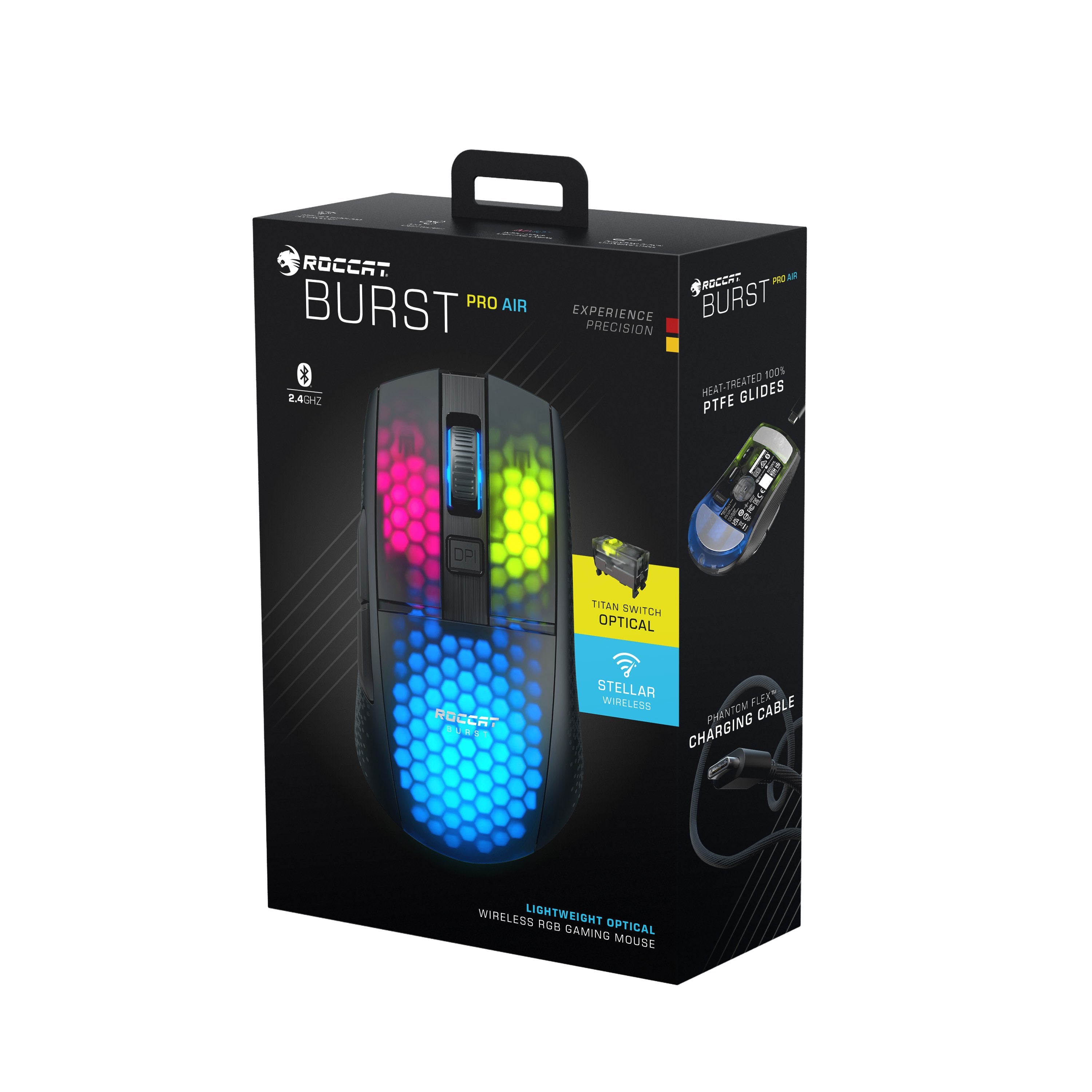 Turtlebeach - Souris de jeu optique RGB sans-fil et légère Burst Pro Air Noire - flash vidéo