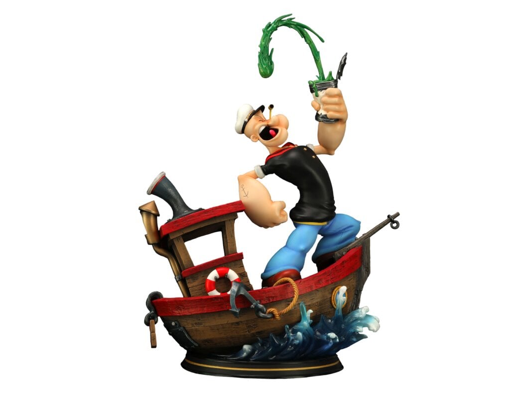 Cartoon Kingdom - 1:6 Statues - Popeye "Olive Version" Statue 44cm - flash vidéo