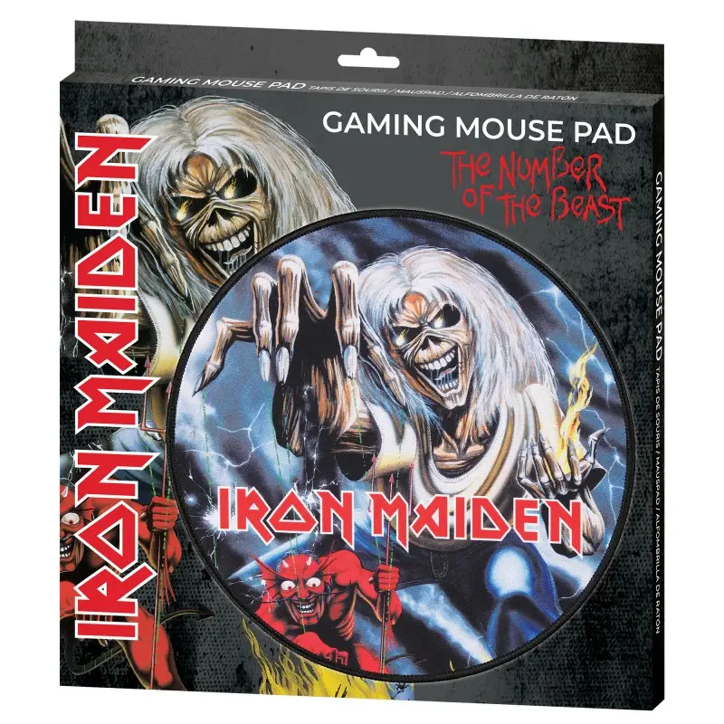 Subsonic - Iron Maiden - Tapis de souris de jeu - The Number of the Beast 30cm - flash vidéo