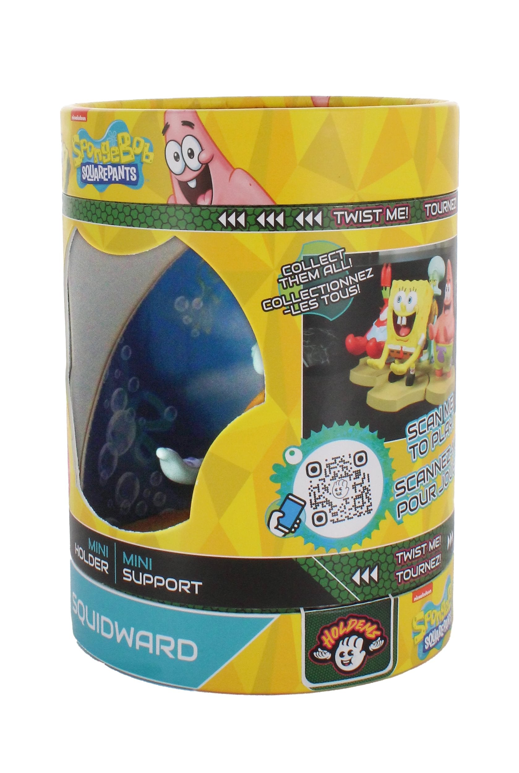 Cable Guys Holdems - Bob l'éponge - Support pour écouteurs et téléphone Carlo Tentacule - flash vidéo