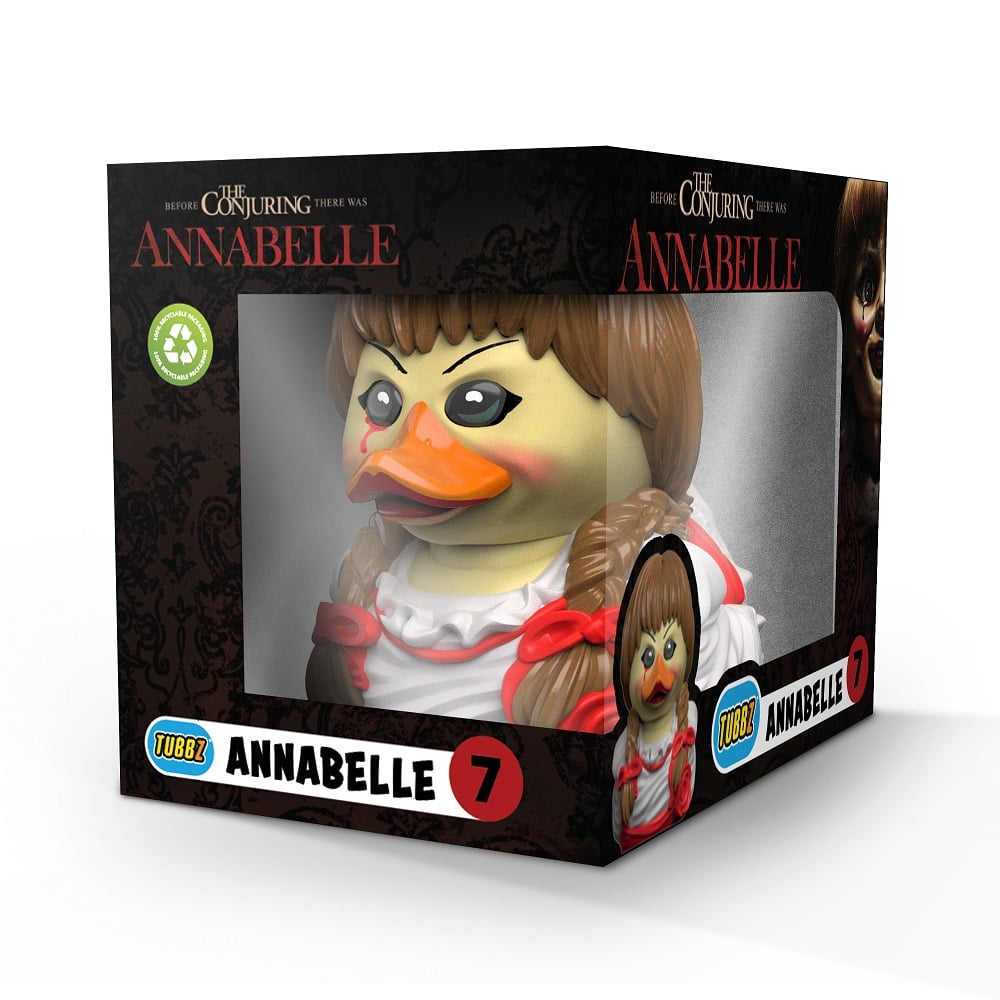 Numskull - Best of TUBBZ Boîte Canard de bain - Horror - Annabelle - 9cm - flash vidéo