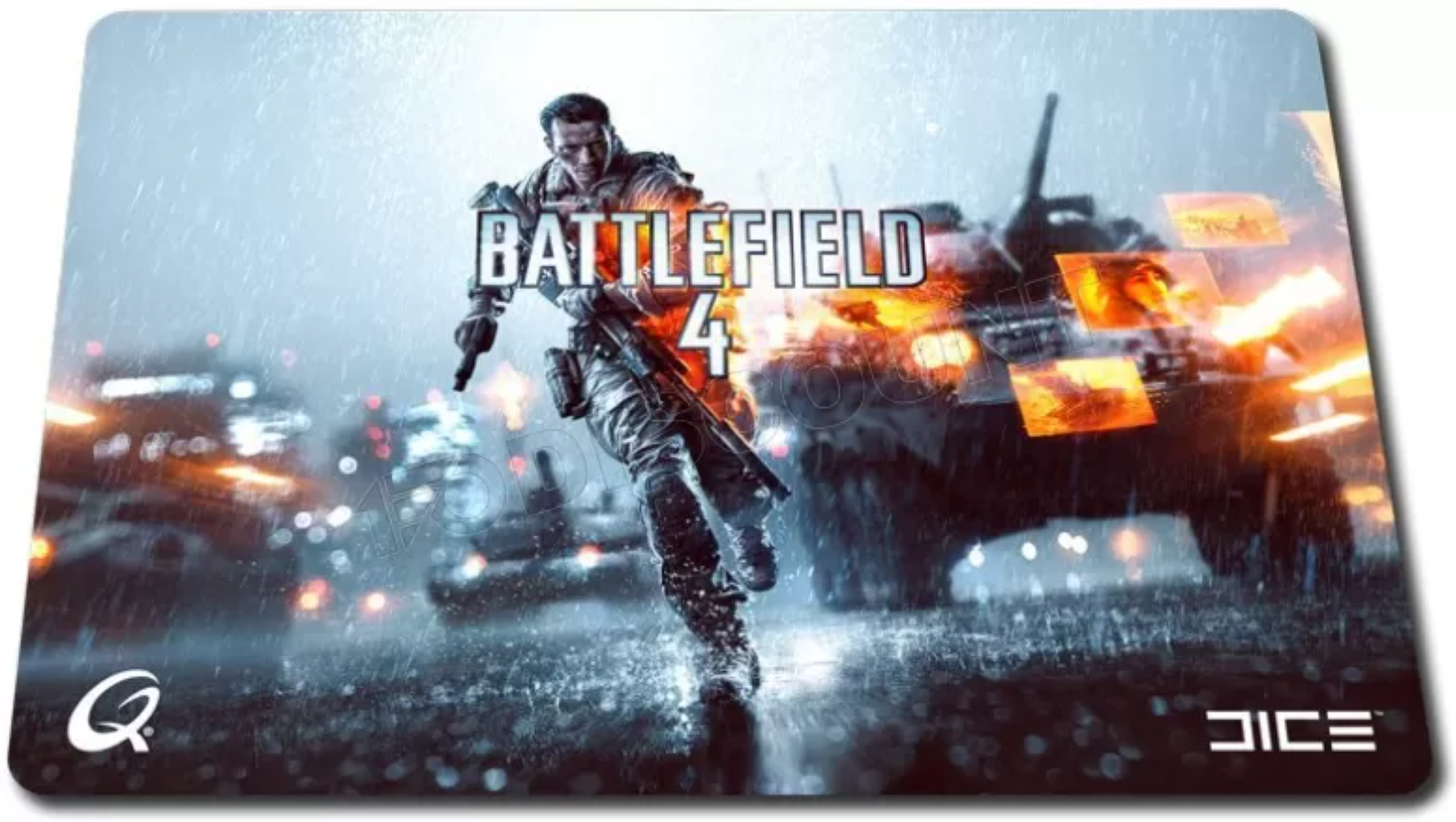 QPAD - Battlefield 4 - Tapis de souris Gaming XXL 40.5x28.5cm - flash vidéo
