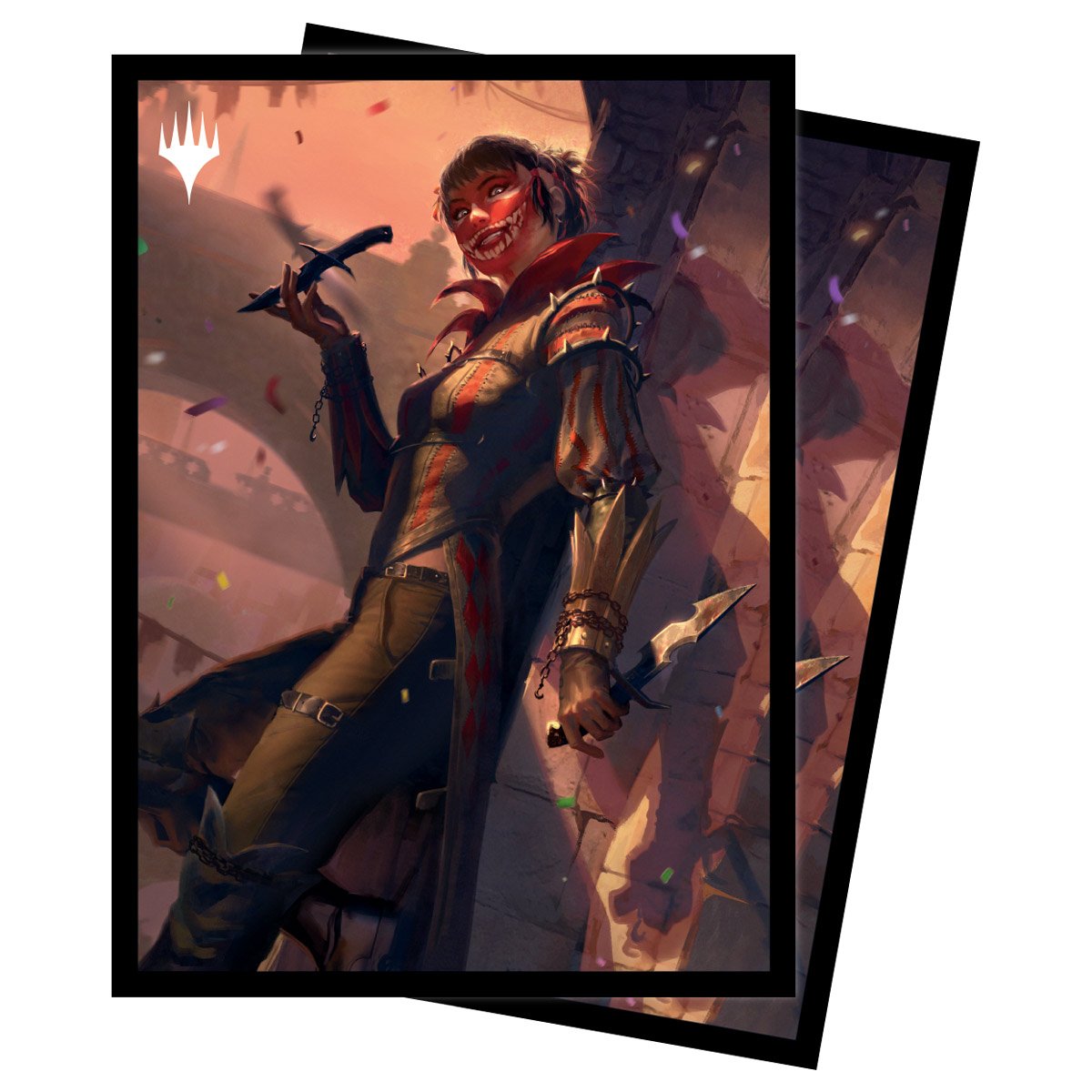 Ultra Pro - Magic: The Gathering - Murders at Karlov Manor - Sachet de 100 protèges cartes standard - Fille du massacre, tueuse connue (63 x 89 mm) - flash vidéo