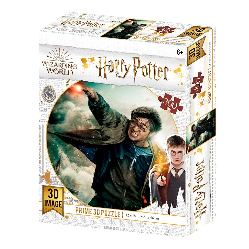Harry Potter - Puzzle lenticulaire Harry Potter au combat 300 pcs 46x31 cm - flash vidéo