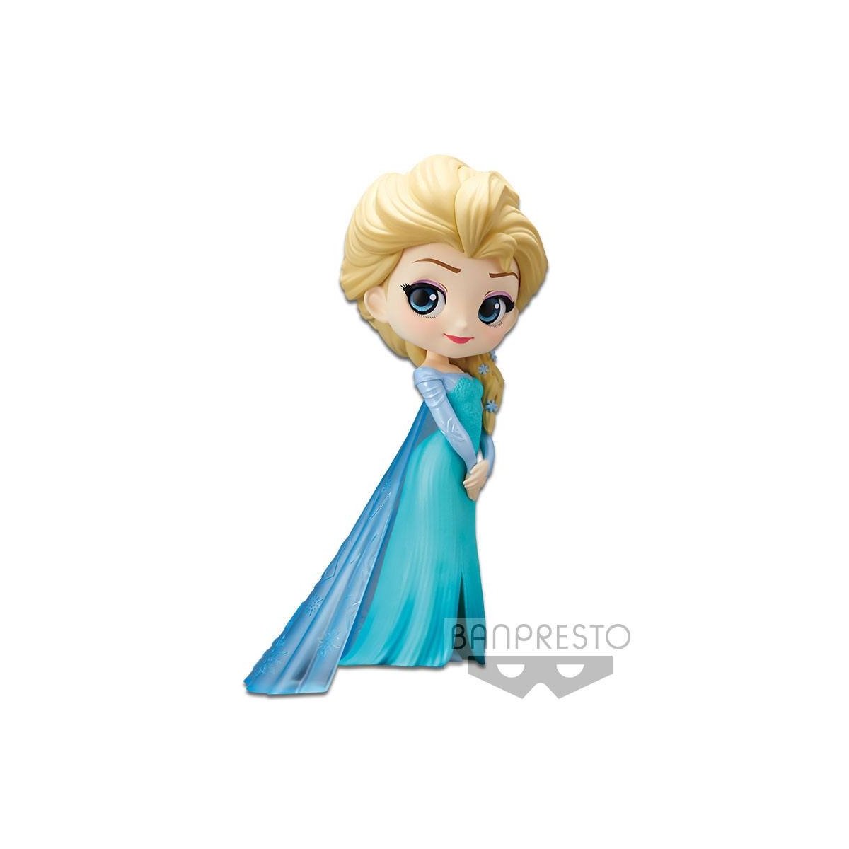 Disney Characters - Q Posket Elsa ver.A Figure 14cm - Reproduction - flash vidéo