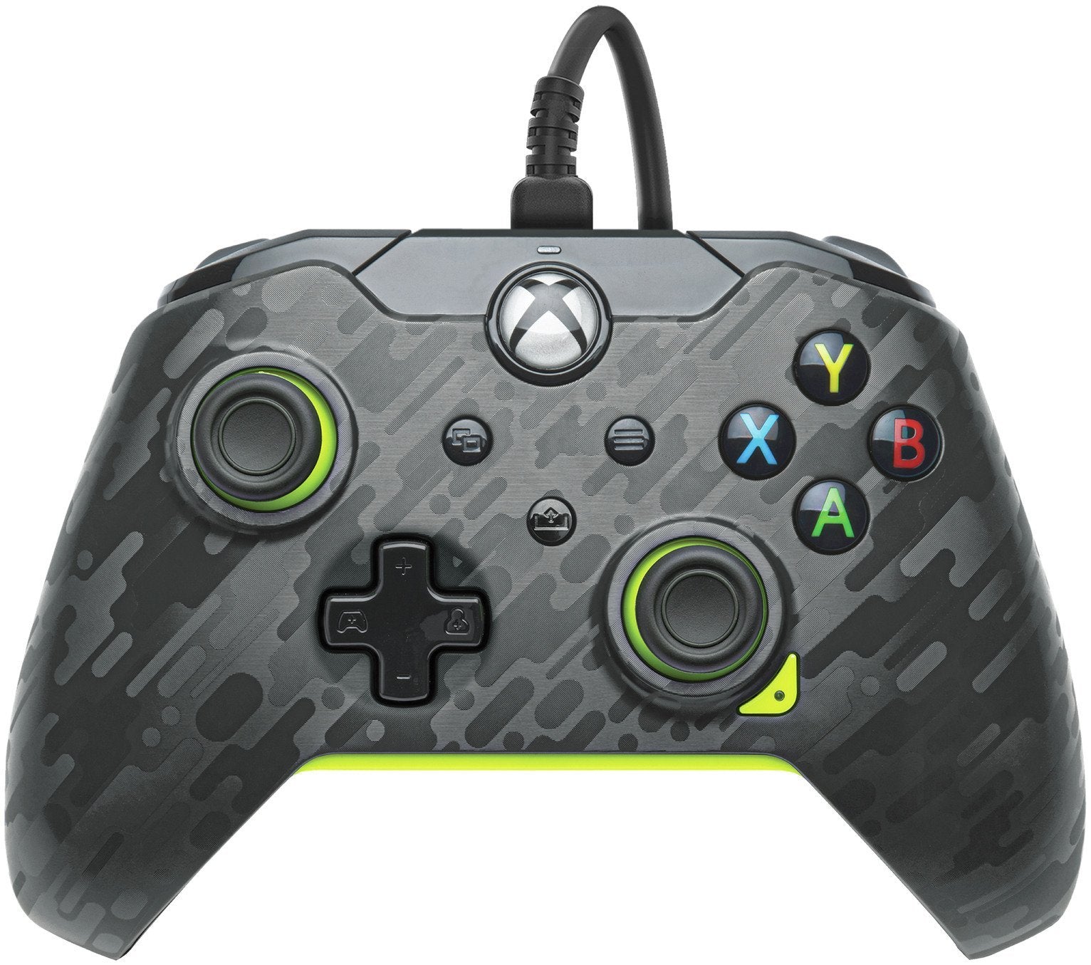 PDP - Manette de jeu filaire Electric Carbon pour Xbox Series X|S, Xbox One et Windows 10 - flash vidéo