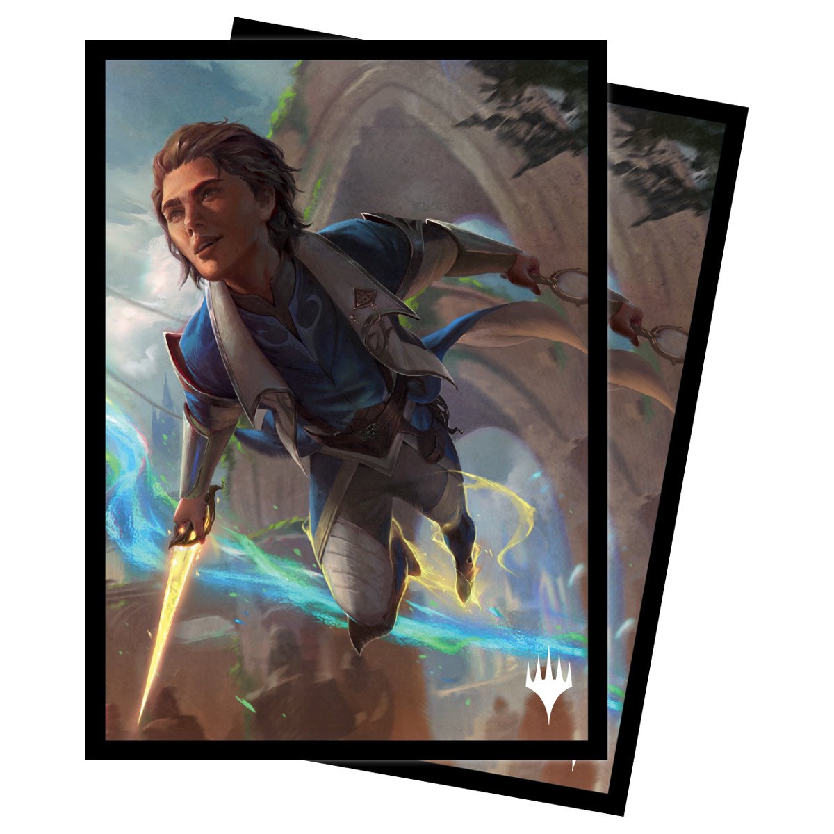 Ultra Pro - Magic: The Gathering - Murders at Karlov Manor - Sachet de 100 protèges cartes standard - Kellan, Prodige inquisiteur (63 x 89 mm) - flash vidéo