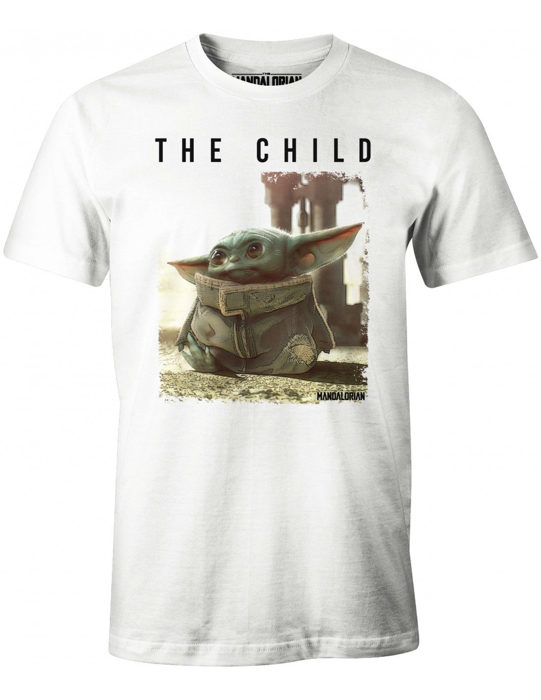 The Mandalorian - Logo The Child White T-Shirt XL - flash vidéo