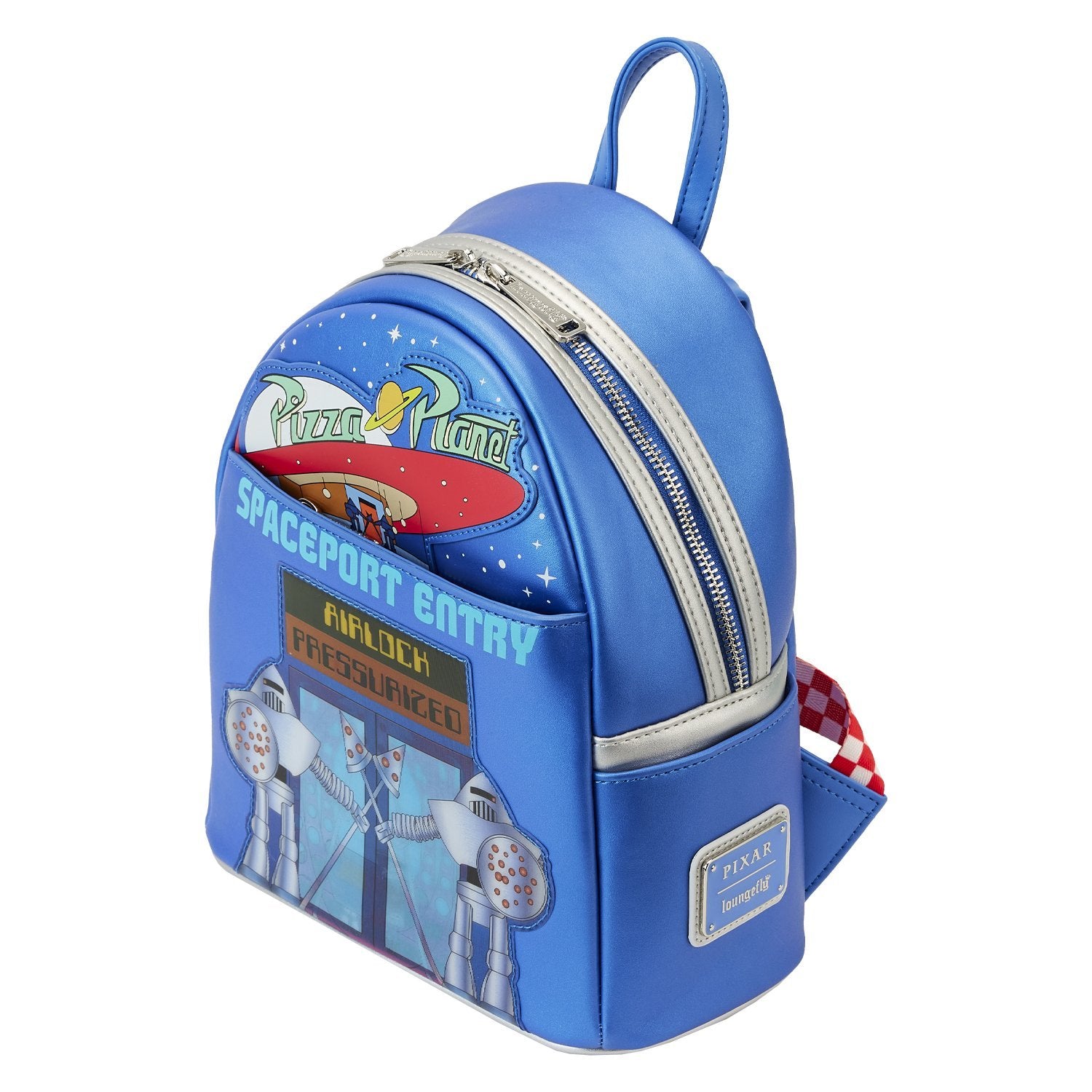Loungefly: Pixar Toy Story - Pizza Planet Space Entry Mini Backpack - flash vidéo
