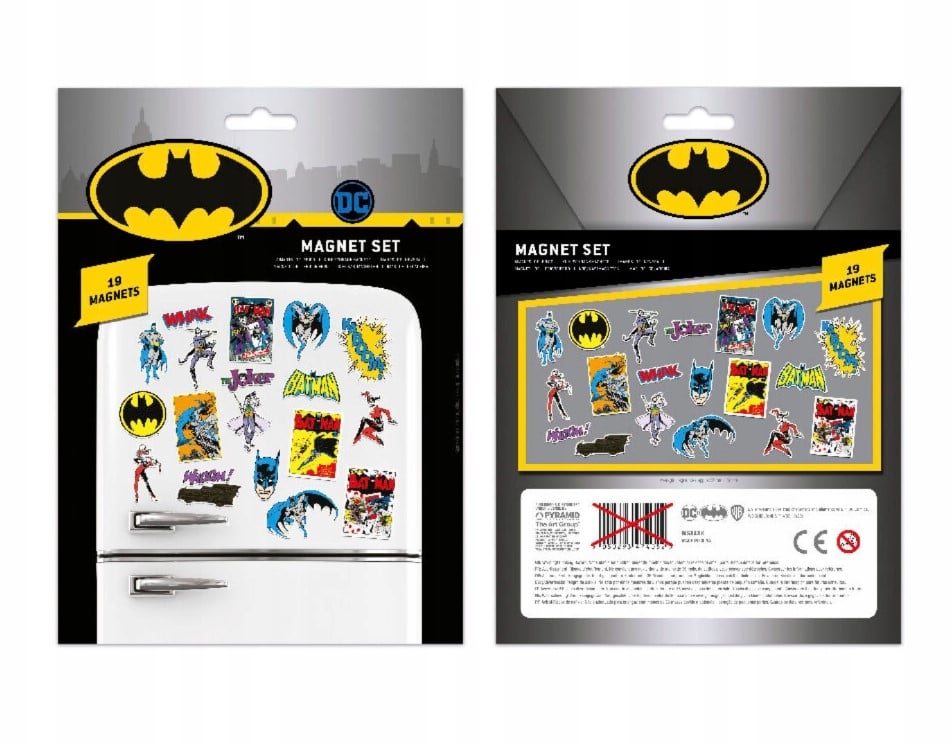 DC Comics - Ensemble d'aimants Batman Rétro - flash vidéo