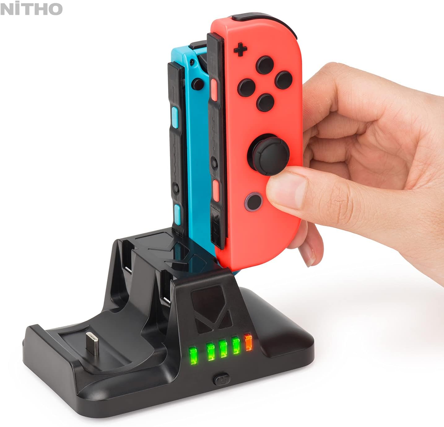 Nitho - Station de charge compatible avec Joy-Cons et manette pro de la Nintendo Switch - flash vidéo