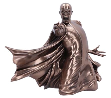 Harry Potter - Buste de Voldemort "Avada Kedavra" 32cm - flash vidéo