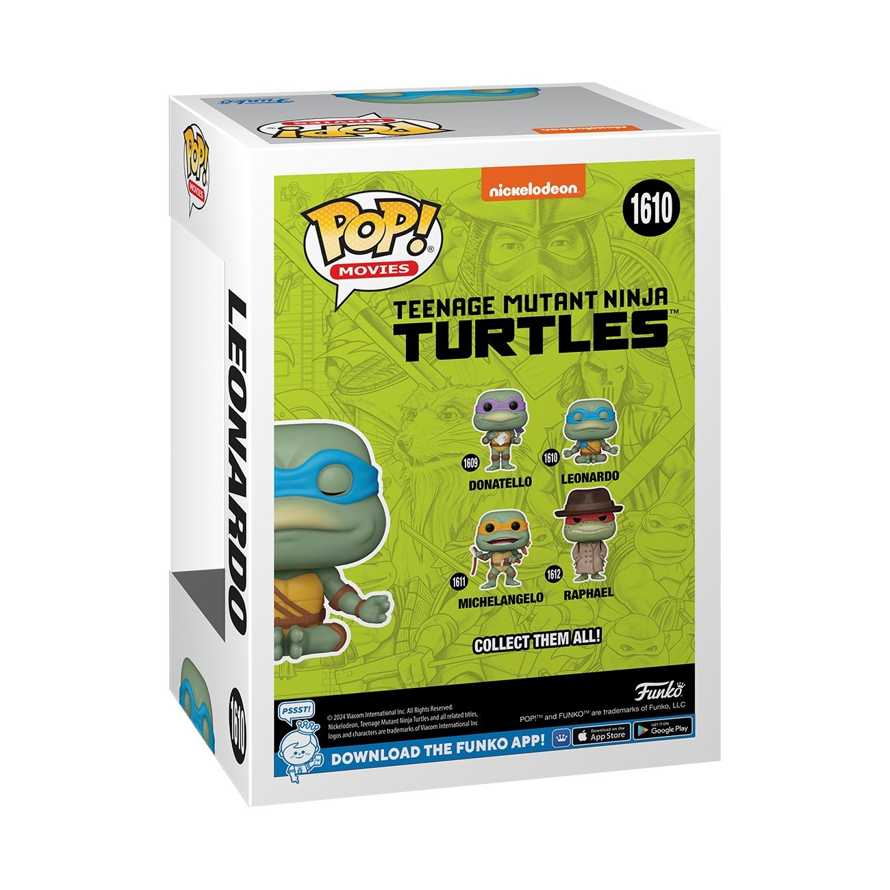 Funko Pop! Movies: Teenage Mutant Ninja Turtles - Leonardo (Meditating) - flash vidéo
