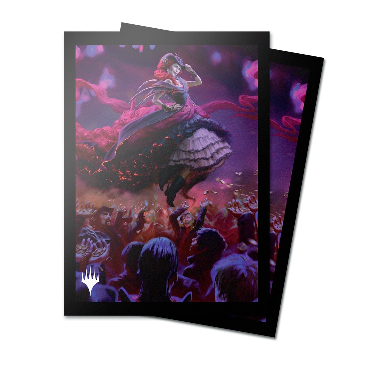 Ultra Pro - Magic: The Gathering - Outlaws of Thunder Junction - Sachet de 100 protèges cartes standard - Olivia, l'opulente hors-la-loi (63 x 89 mm) - flash vidéo