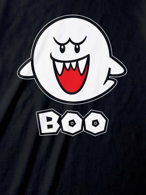 Nintendo - T-Shirt unisexe Noir Super Mario Boo - XL - flash vidéo