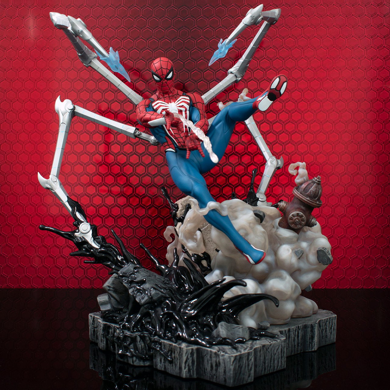 Diamond Select Toys - Marvel Gallery Gamerverse - Spider-Man 2 Deluxe Statue PVC 29cm - flash vidéo