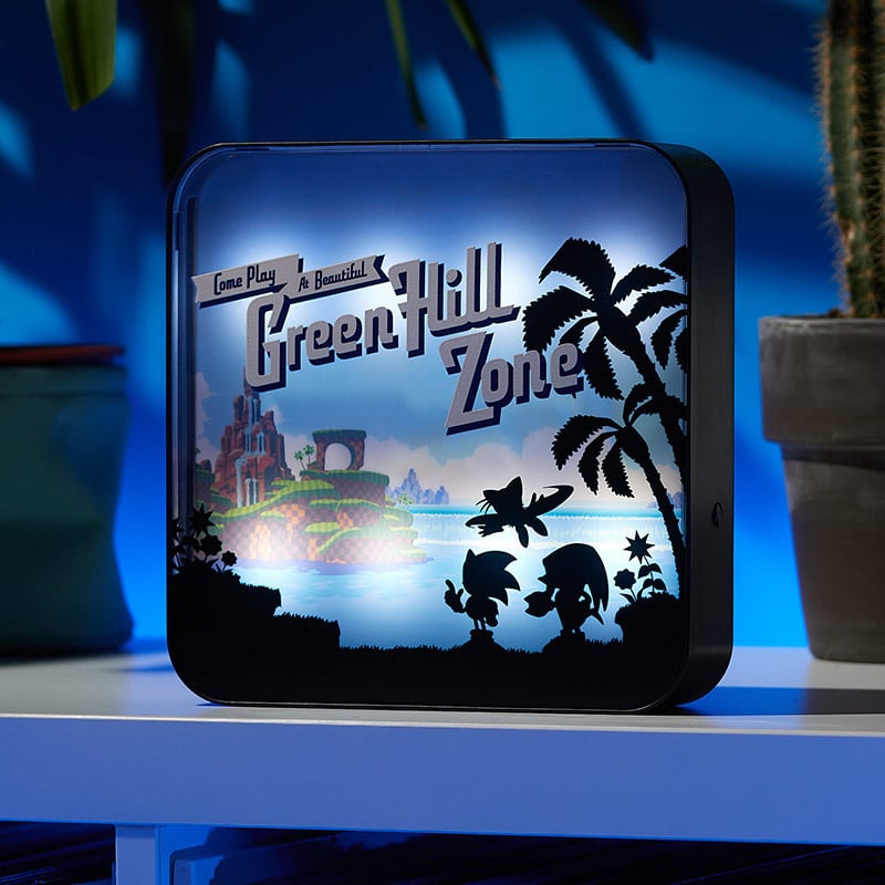 Numskull - Sonic le Hérisson - Lampe en plexiglas Green Hill Zone - flash vidéo