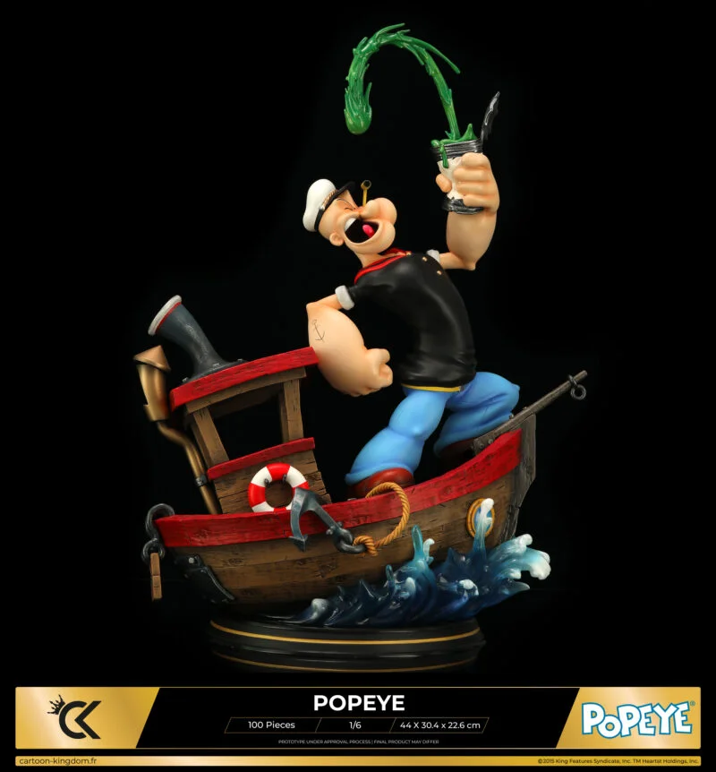 Cartoon Kingdom - 1:6 Statues - Popeye "Olive Version" Statue 44cm - flash vidéo