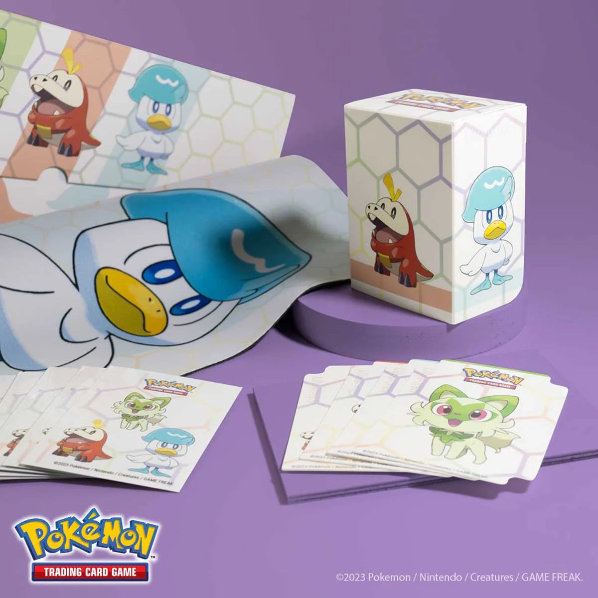 Ultra Pro - Pokémon JCC - Ensemble d'accessoires de vacances Paldea First Partner - flash vidéo