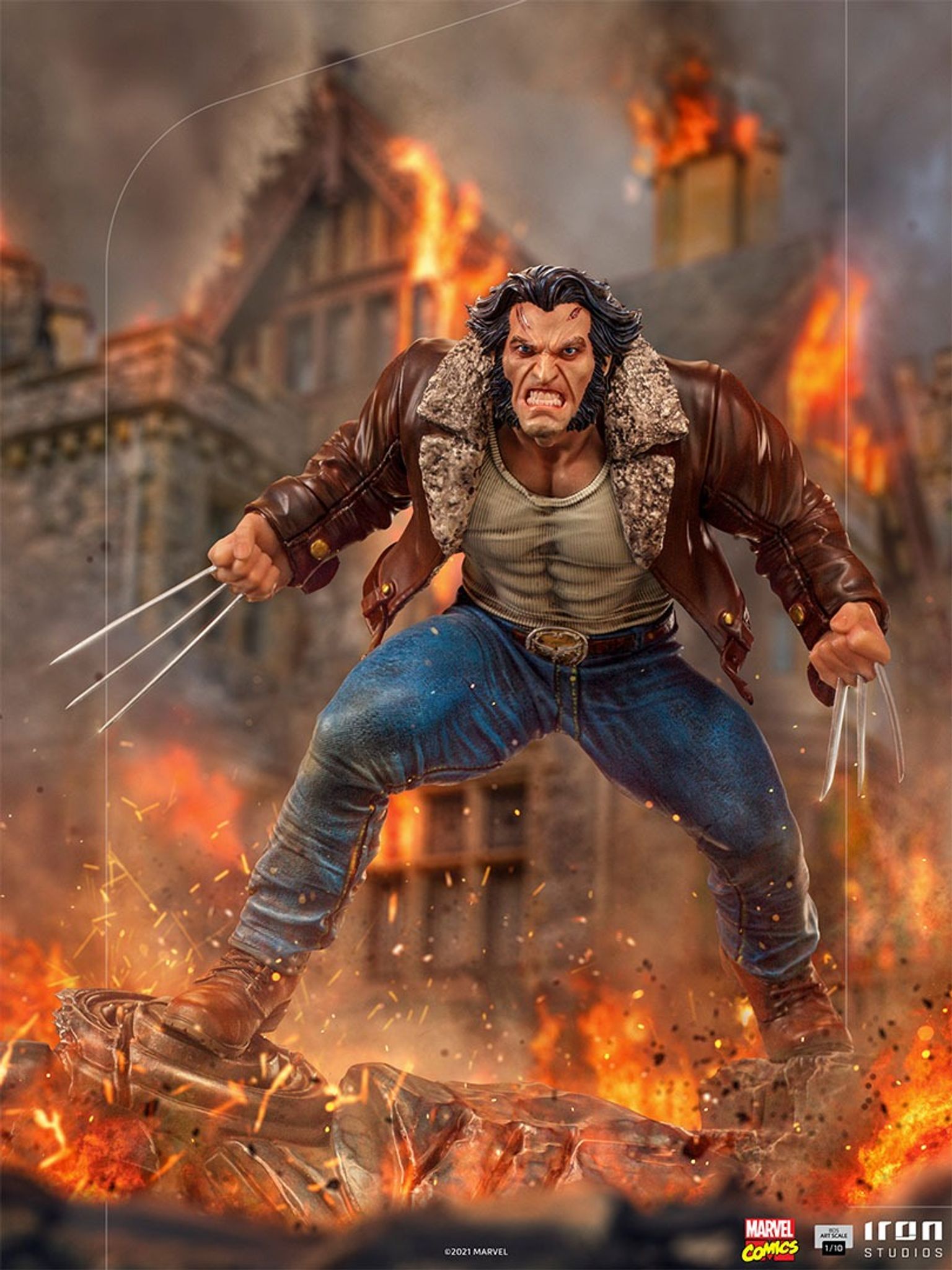 Iron Studios - BDS Arts Scale 1/10 - Marvel - X-Men Marvel Comics - Logan Statue 20cm - flash vidéo
