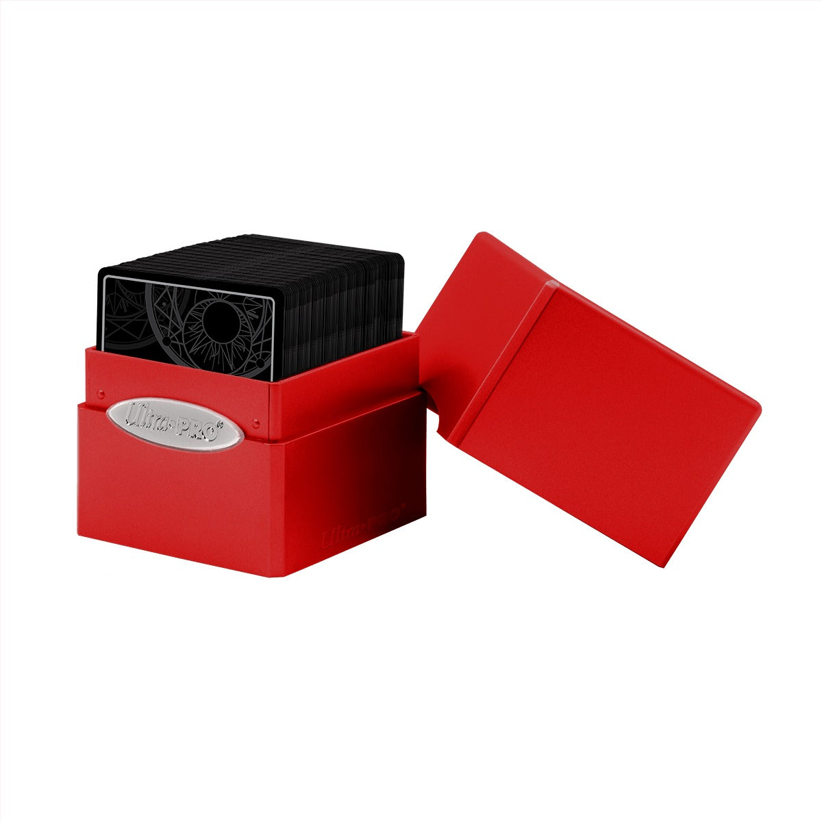 Ultra Pro - Deck Box Cube en Satin - Rouge Pomme - flash vidéo