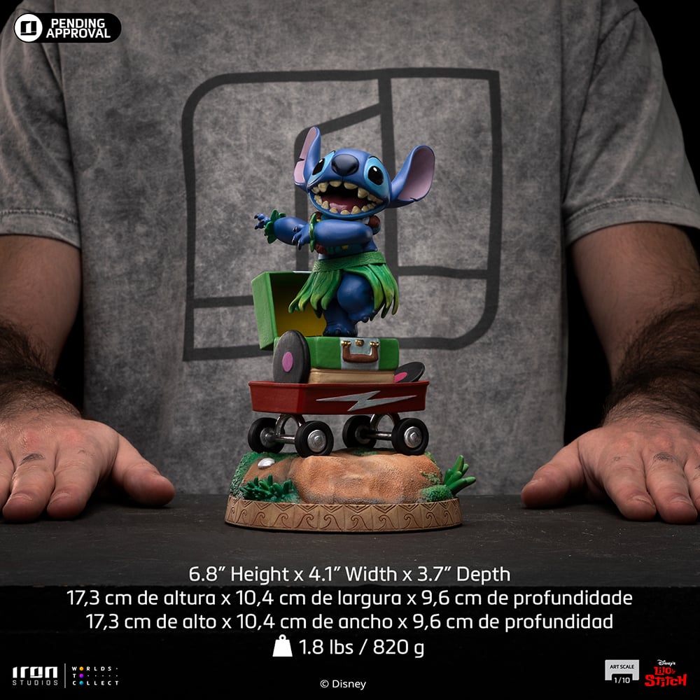 Iron Studios - Art Scale 1/10 - Disney Classics - Stitch Hula Hula Statue 17cm - flash vidéo