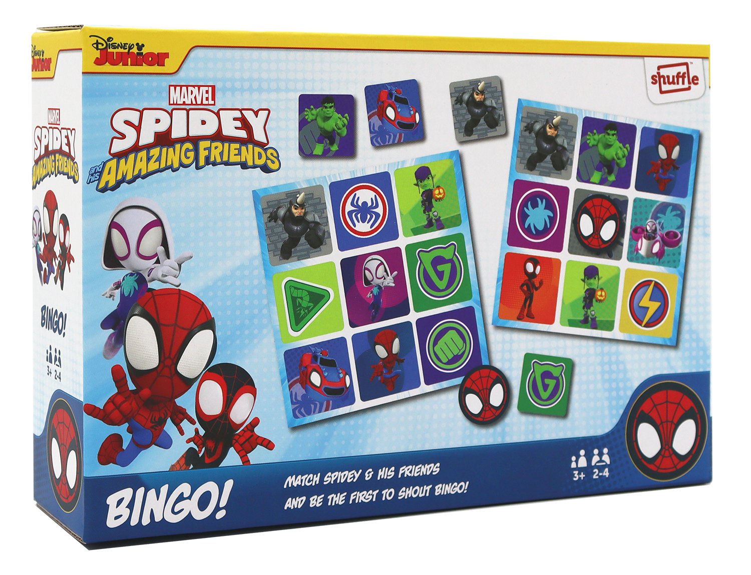 Shuffle - Assortiment de jeux de société Spidey et ses amis extraordinaires - flash vidéo