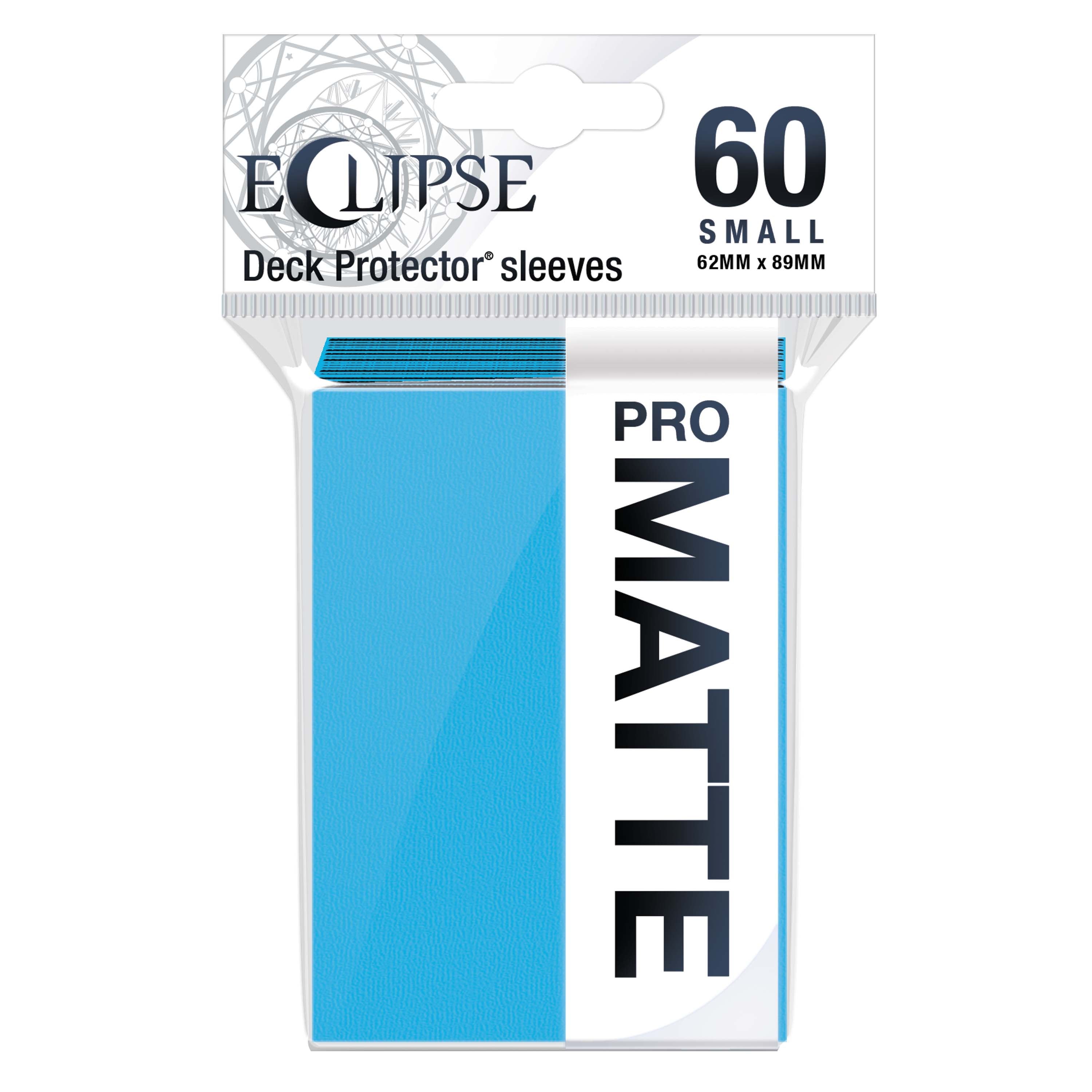 Ultra Pro - Eclipse Matte Sachet de 60 protèges cartes petit format Bleu Ciel (62 x 89 mm) - flash vidéo
