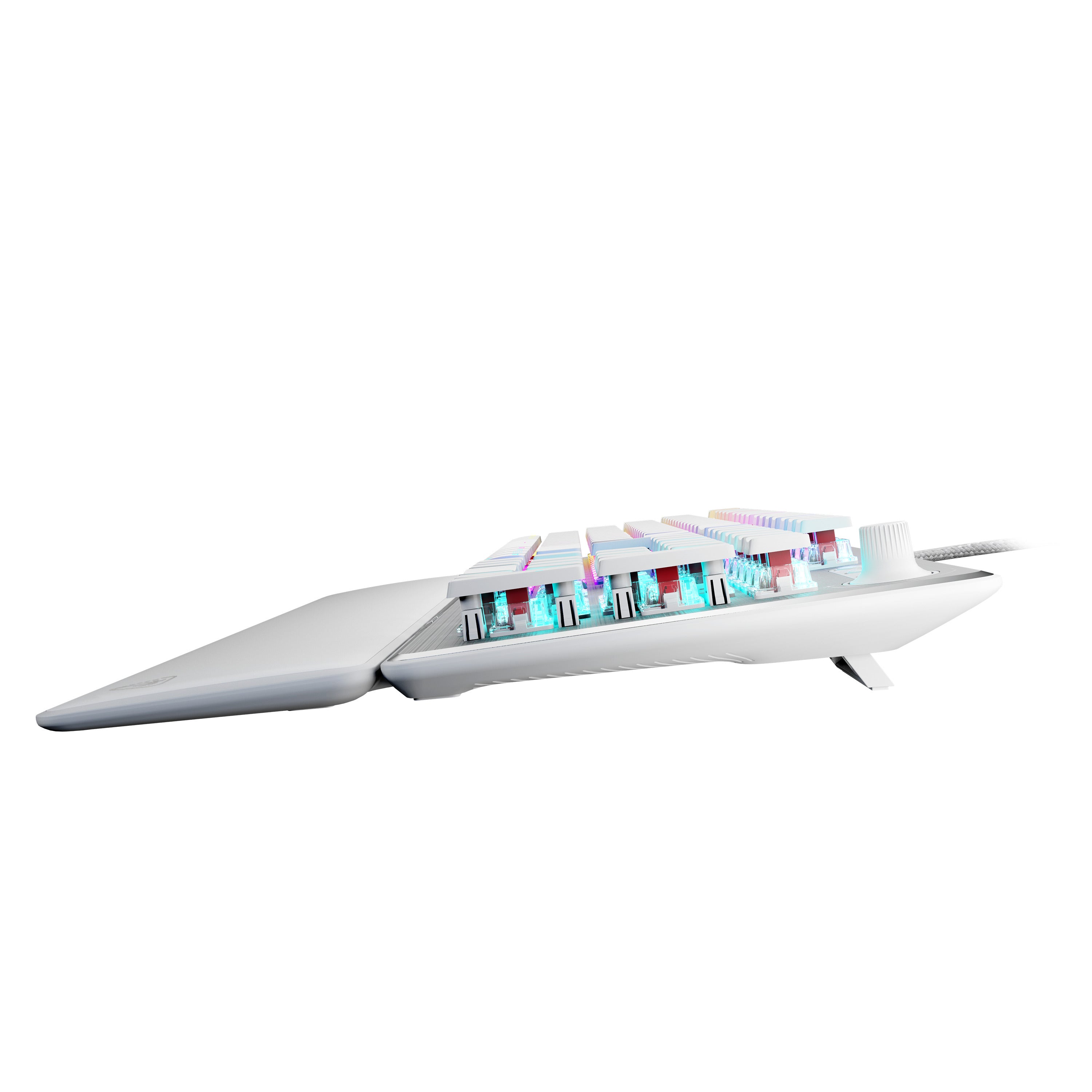 Turtle Beach - Clavier de jeu mécanique RGB Filaire Vulcan II Blanc - Disposition Azerty FR - flash vidéo