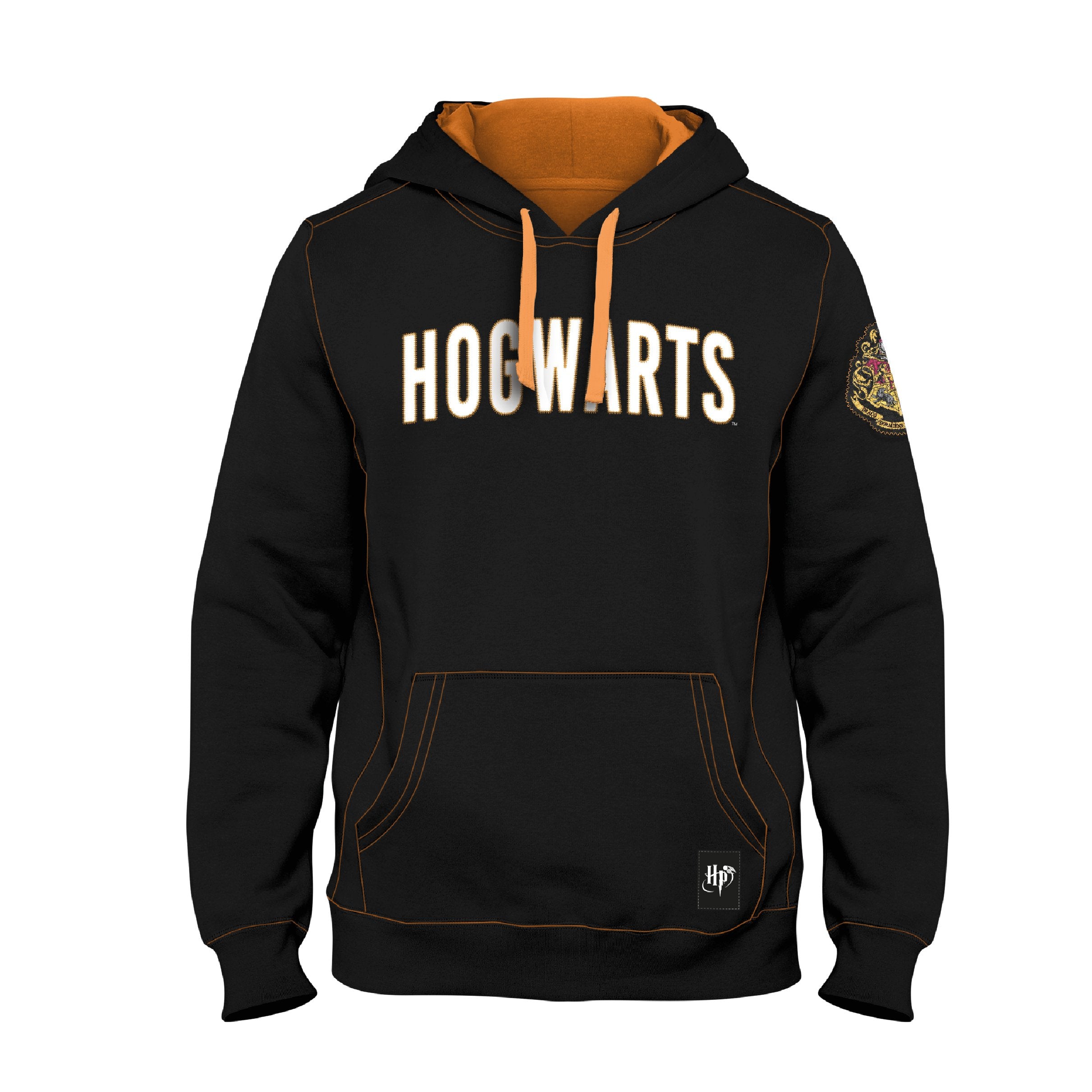 Harry Potter - Sweat Noir Hommes Emblème Poudlard - L - flash vidéo