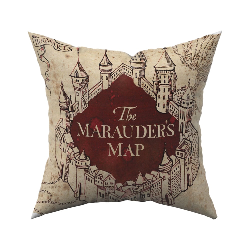 Wizarding World - Harry Potter - Coussin - Carte du Maraudeur - flash vidéo