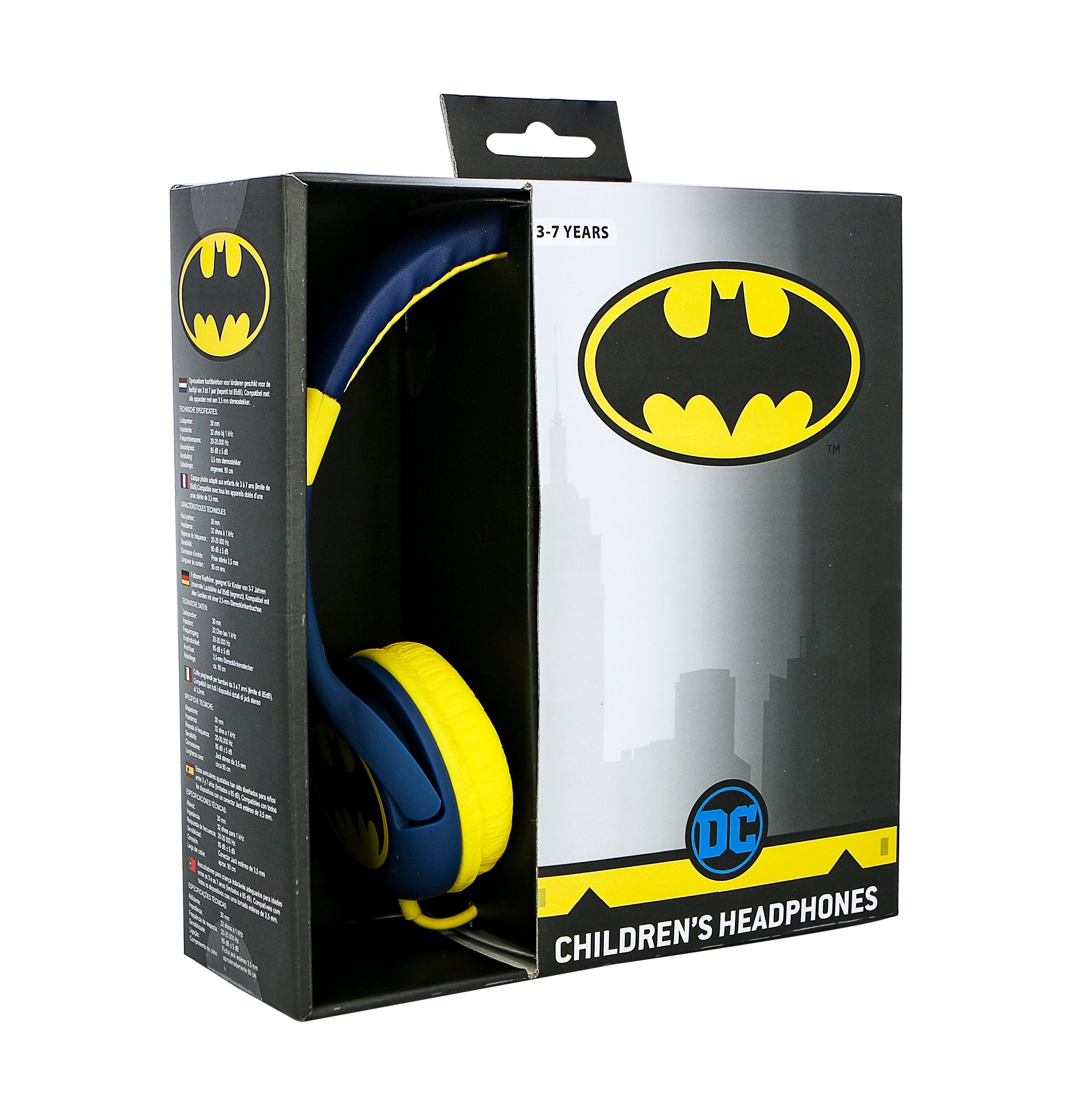 Batman - Casque audio "Caped Crusader" pour enfants - flash vidéo