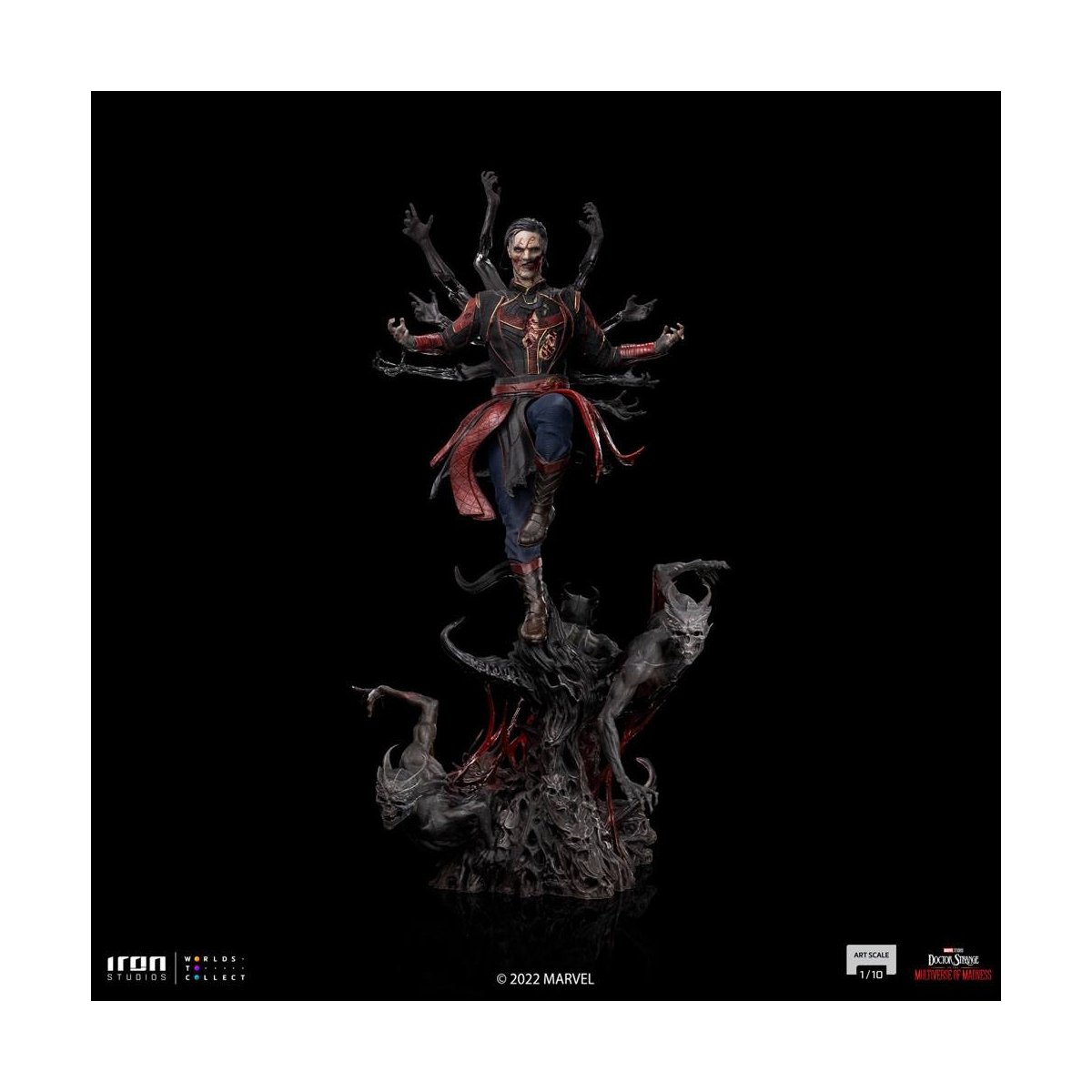 Iron Studios - Arts Scale 1/10 - Marvel - Doctor Strange in the Multiverse of Madness - Dead Defender Strange Statue 31cm - flash vidéo